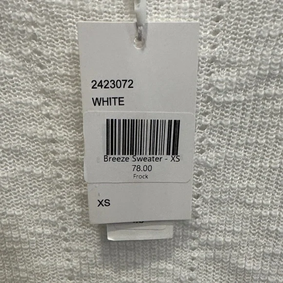 Stitchdrop white Breeze Sweater XS NWT - Picture 2 of 4